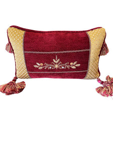 20" x 14" NEW Textrued Tassle Accent Pillow
