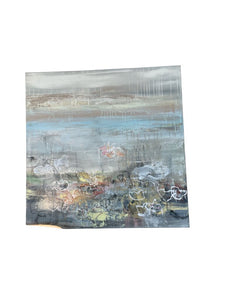 39" x 39" White And Light - Hennie Van DeLande Painting