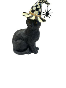 10.5" (NEW) MacKenzie Childs Black Halloween Cat