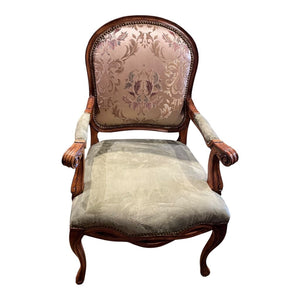 41.75"H x 25"W x 23"D Palm Beach Accent Arm Chair w/ Custom Upholstry