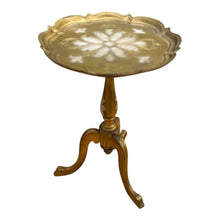 Load image into Gallery viewer, 22&quot;H x 15&quot;Dia Gold Italian Stye End Table
