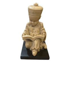 6" Boy Reading Statue