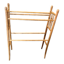 Load image into Gallery viewer, 33&quot;H x 24&quot;W x 8&quot;D Antique Quilt Rack/ Stand
