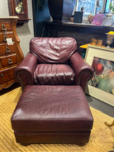 Load image into Gallery viewer, 41&quot;W x 38.5&quot;D x 32&quot;H Bradington Young Leather Chair &amp; A Half
