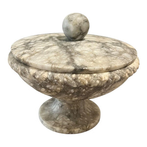 6" Lidded Marble Bowl