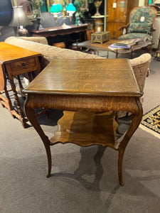 28.5"H x 24"Sq Antique American Classical Fern Table