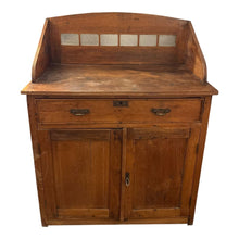 Load image into Gallery viewer, 50'H x 39.5"W x 21.5"D Antique Wooden Credenza/ Sideboard
