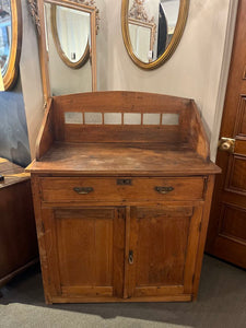 50'H x 39.5"W x 21.5"D Antique Wooden Credenza/ Sideboard