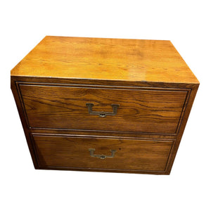 25"W x 21.5"H x 18"D Artefacts by Henredon Campaign Nightstand