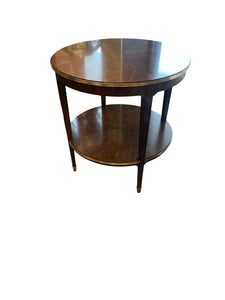 26.5" Dia. x 27" H Tobi Fairley Woodbridge Emery Accent Table