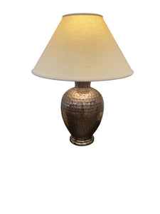 34" Copper Hammered Base Wildwood Table Lamp