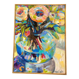 24.75" x 19" "Summer Bloom" Original Painting by Jeanette Vertentes