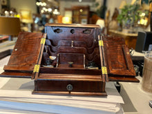 Load image into Gallery viewer, 13.5&quot;W x 12&quot;H x 11&quot;D Antique 19th Century Writing Box/ Desk Organizer
