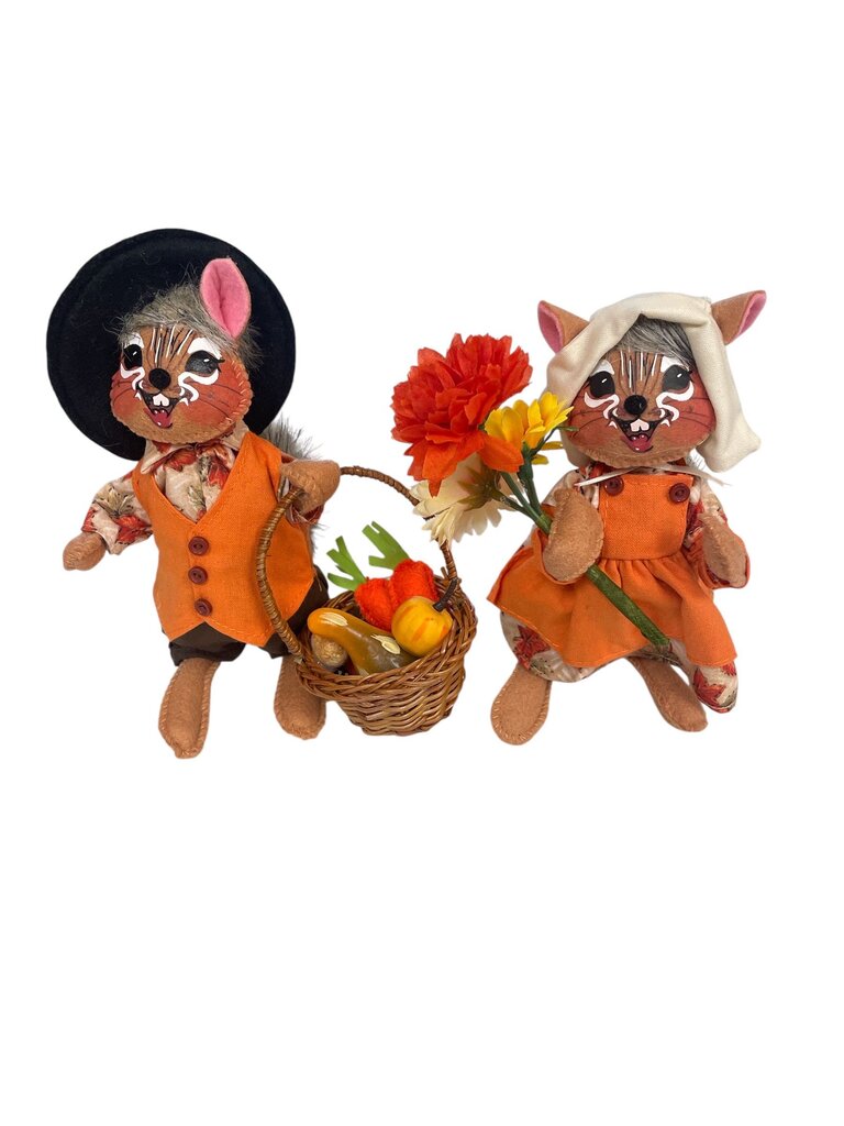 Annalee Thanksgiving Chipmunks Dolls