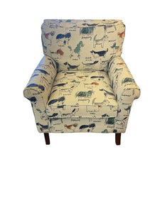 36" H x 33" W Doggie Side Chair
