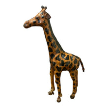 Load image into Gallery viewer, Vintage Leather Wrapped Giraffe

