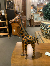 Load image into Gallery viewer, Vintage Leather Wrapped Giraffe
