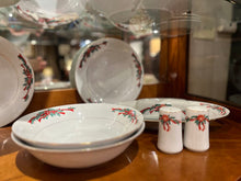 Load image into Gallery viewer, Poinsettia &amp; Ribbons Service for 8 54pc
