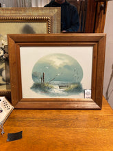 Load image into Gallery viewer, 20" x 16" "The Beach in Maine" Painting on Canvas w/ Wood Frame &amp; Signature
