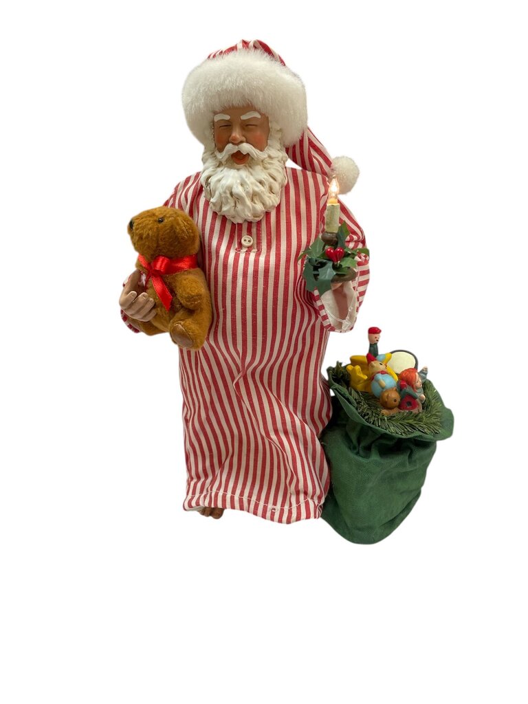 Clothtique Santa Sleeping Santa w/Box
