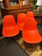 Load image into Gallery viewer, 32&quot;H x 17&quot;D x 17&quot;W Eames Molded Plastic Chair Set of 4
