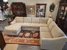 Load image into Gallery viewer, 126"L x 97"L x 63"D x 25"H Emerald Craftmaster 4pc Sectional Sofa w/ Chaise Made in USA
