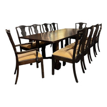 Load image into Gallery viewer, 8'L x 41"D x 29.75"H Bassett Dining Table w/ 10 Chairs (retails for $11,000)
