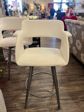 Load image into Gallery viewer, 40&quot;H x 25.5&quot;W x 16.5&quot;D Pair of Amisco Sorrento Modern Swivel Counter Stools
