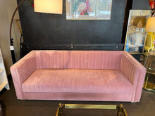 Load image into Gallery viewer, 87"L x 36.5"W x 28"H Modway Sanguine Vertical Tufted Velvet Sofa
