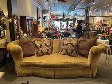 Load image into Gallery viewer, 126"L x 52"D x 37"H Century Furniture Damask Grandiose Curved Sofa w/ Pillows

