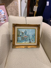 Load image into Gallery viewer, 14" x 12" "Running Errands" Original Oil Painting w/ Gilt Frame
