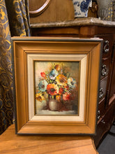 Load image into Gallery viewer, 14.5" x 16.5" Floral Oil Painting, Frame AS-IS
