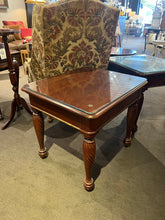Load image into Gallery viewer, 26.5"L x 22.5"D x 24"H Wooden End/ Side Table w/ Glass Top
