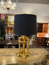 Load image into Gallery viewer, 29" Couture Lighting Golden Bamboo Table Lamp
