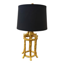 Load image into Gallery viewer, 29" Couture Lighting Golden Bamboo Table Lamp
