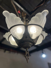 Load image into Gallery viewer, 20" Art Deco 1920's Slip Shade Chandelier
