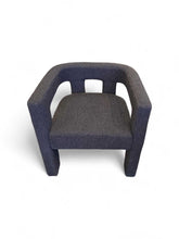 Load image into Gallery viewer, 27" H x 24.5" W CB2 Stature Black Boucle Chair ( 2 Available)
