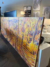 Load image into Gallery viewer, 145"L x 48.5"H x "Sunset in the Woods" Original Oil Painting by Helen B Beck Set of 4 Panels (36.25"W each)
