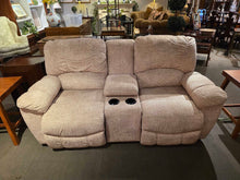Load image into Gallery viewer, 77"x41"x38" Lazy Boy Neutral Wall Hugger Power Recliner Love Seat
