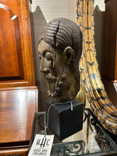 Load image into Gallery viewer, 17" Terracotta Cast Head of Christ from the "Crooked" or "Brown Cross"
