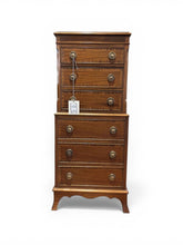 Load image into Gallery viewer, 46"H x 20"W x 14"D Vintage Lingerie Chest of Drawers circa 1950s
