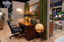 Load image into Gallery viewer, 30"H x 60"L x 32"D Kittinger Mahogany Desk refinished by Tonawanda Woodworks
