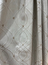 Load image into Gallery viewer, 60"W x 86"L Custom Pair of Pinch Pleat Embroidered Drapes
