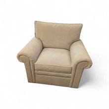 Load image into Gallery viewer, 44" W x 35" H Neutral Stickley Swivel Chair Retails for $3000.00)
