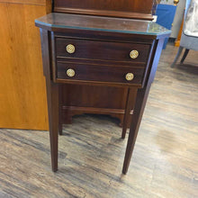 Load image into Gallery viewer, 29.75" H x 18.25" W x 13.25" D Mahogany Side Table With Drawer
