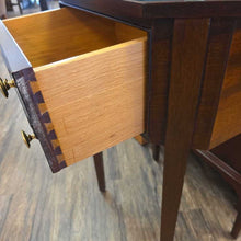 Load image into Gallery viewer, 29.75" H x 18.25" W x 13.25" D Mahogany Side Table With Drawer
