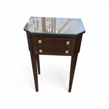 Load image into Gallery viewer, 29.75" H x 18.25" W x 13.25" D Mahogany Side Table With Drawer
