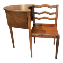 Load image into Gallery viewer, 31.5"L x 13.75"D x 30"H Antique Telephone Table/ Gossip Bench refinished by Tonawanda Woodworks
