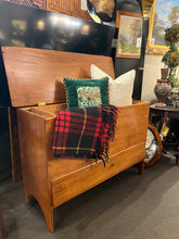 Load image into Gallery viewer, 43.5"W x 16"D x 30"H Antique 19th Century American Pine 1 Drawer Blanket Chest
