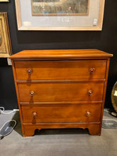 Load image into Gallery viewer, 33.5"W x 18.5"D x 34"H Antique Solid Maple Chest of Drawers
